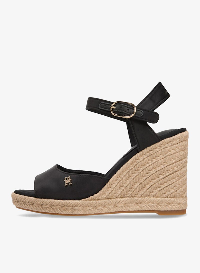 TOMMY HILFIGER Satin TH Monogram Wedge Espadrilles - Image 2
